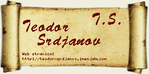 Teodor Srđanov vizit kartica